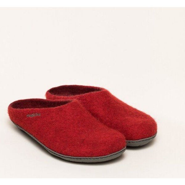 Magicfelt Filz-Hausschuh 736 aus 100% Merino-Wolle | Pantoffel für Damen & Herren mit hochwertiger Gummi-Sohle - Made in Tirol