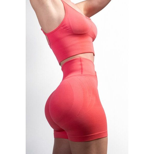 Empire Embodied Sportswear Damen Yoga-Shorts pink mit Scrunch, nahtlos & kompressiv