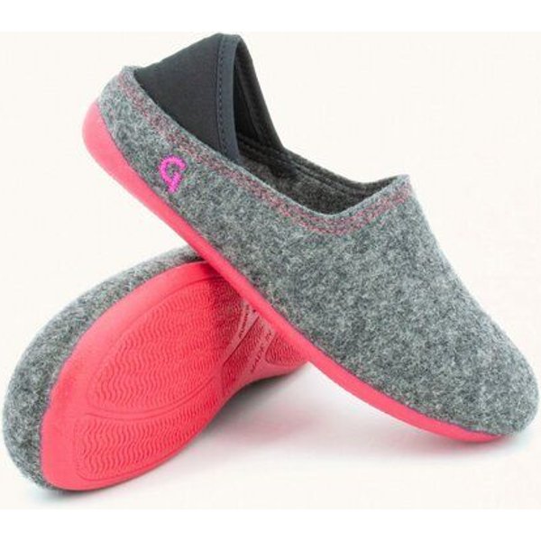 Gottstein Kinder-Hausschuh Wool Slip-on Kids aus 100% Schurwolle mit rutschfester Gummisohle - Perfekt für Kita, Kindergarten & Schule