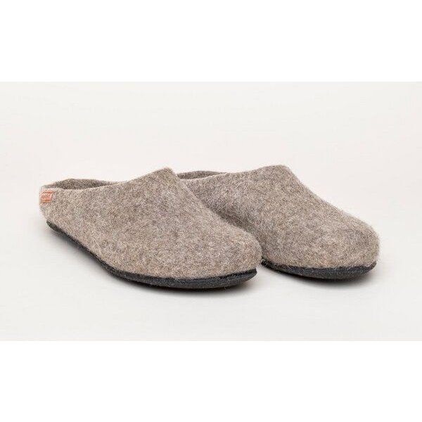 Magicfelt Gottstein naturbelassene ungefärbte Filzpantoffeln Hausschuhe