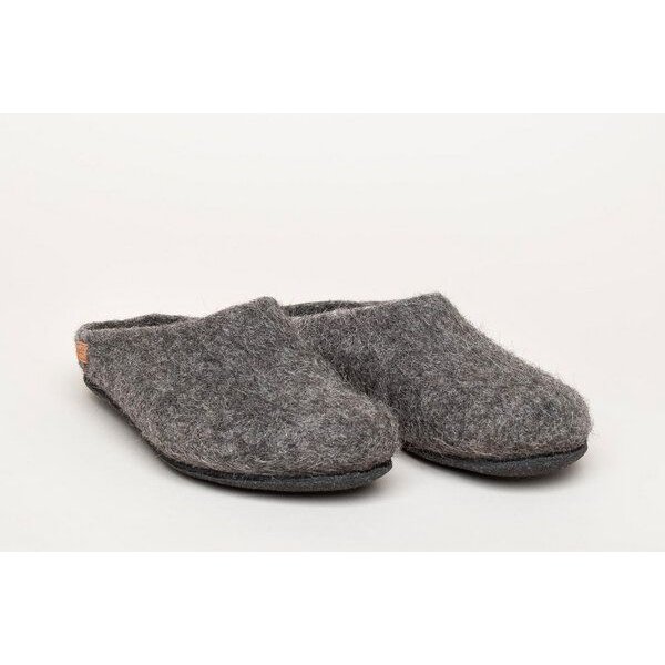 Magicfelt Gottstein naturbelassene ungefärbte Filzpantoffeln Hausschuhe