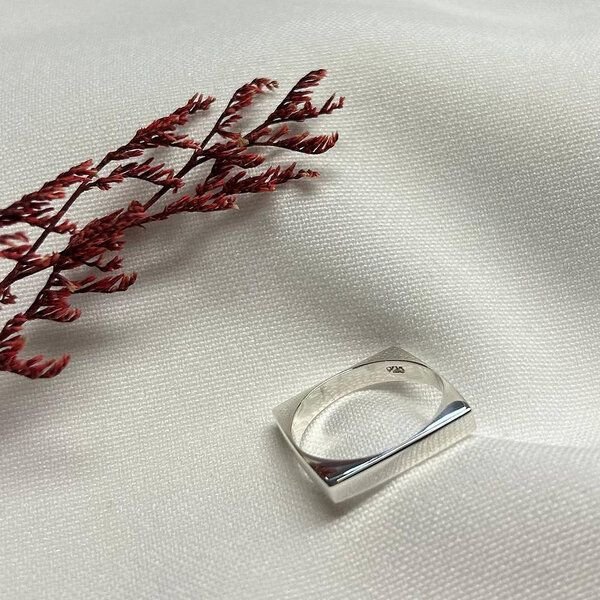 pakilia Ring "Cuadro liso" #8 – fair gehandelt & handgefertigt in Mexiko