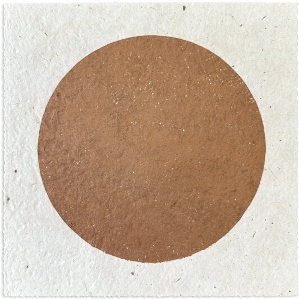 Veskor Cassiopeia CENTRAL MOON Linoldruck | 22 × 22 cm | Kupfer auf Naturweiß