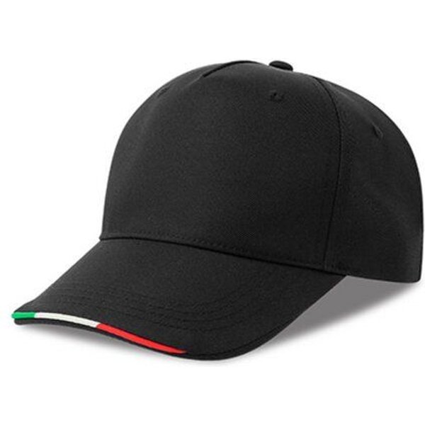 Atlantis Headwear Atlantis Cap Basecap Kappe Cappy kontrastierende Paspeln in Farben der italienischen Flagge
