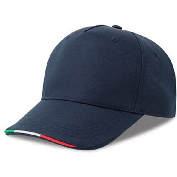 Atlantis Headwear Atlantis Cap Basecap Kappe Cappy kontrastierende Paspeln in Farben der italienischen Flagge