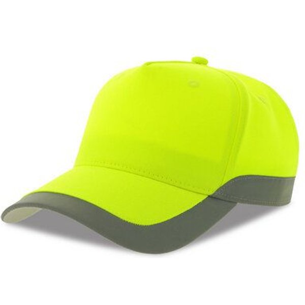 Atlantis Headwear Atlantis HiViz reflektierende wasserabweisende, gut sichtbare Cap aus recyceltem Material mit UV-Schutz