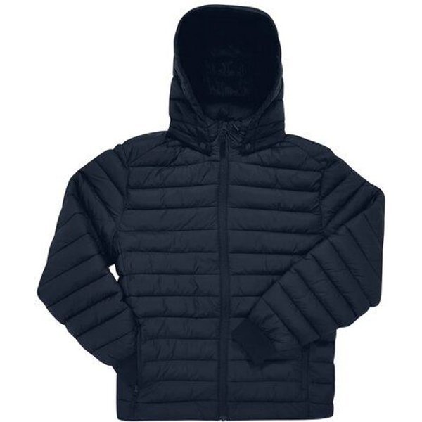 B&C BE INSPIRED Unisex Steppjacke Pufferjacke abnehmbare Kapuze Seitentaschen mit Reißverschluss Wasserabweisend bis Gr. 4XL