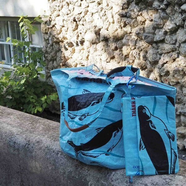 REFISHED fair fashion Tasche 'SOULMATE WATERPROOF' Limitierte Edition! - upcycelte Fischfuttersäcke