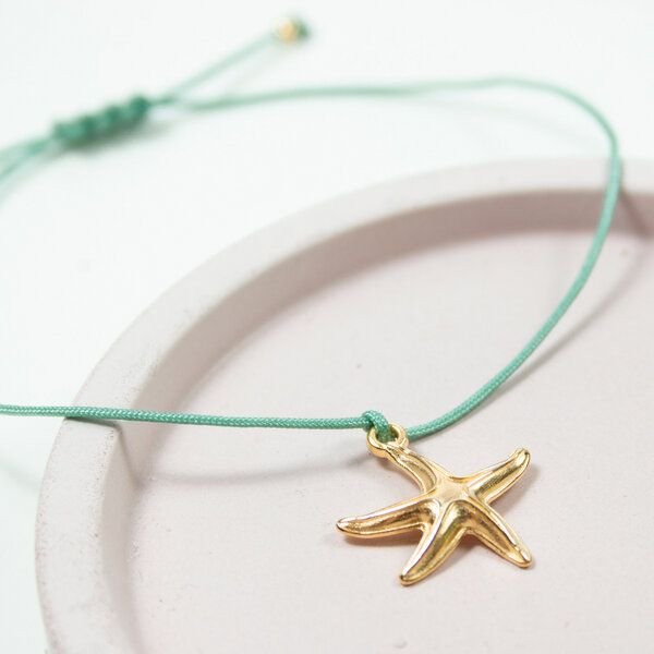 Bow & Hummingbird Armband auf Karte - Seestern - Schatzkarte