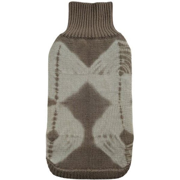 Wooliie Sand Vibe – Handgefertigter Hundepullover aus 100 % Merinowolle, glatt gestrickt & pflanzlich gefärbt