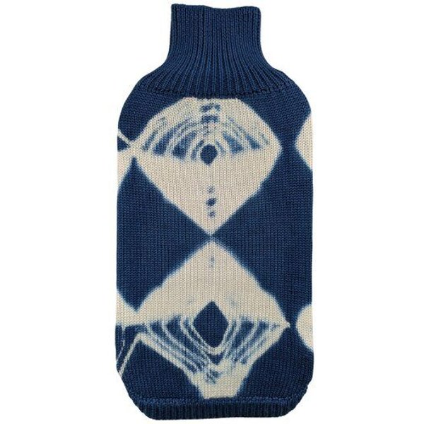 Wooliie Indigo Vibe – Handgefertigter Hundepullover aus 100 % Merinowolle, glatt gestrickt & pflanzlich gefärbt