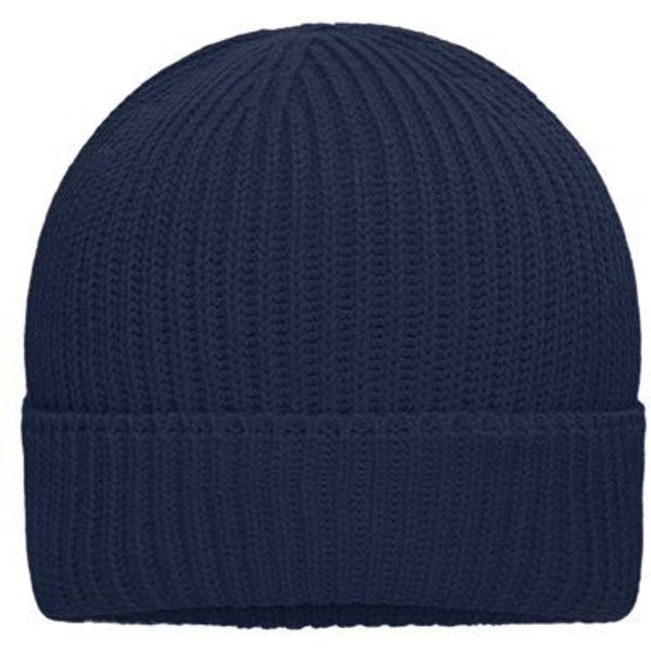 Daiber Bio-Baumwolle Beanie Wintermütze Ripp-Design