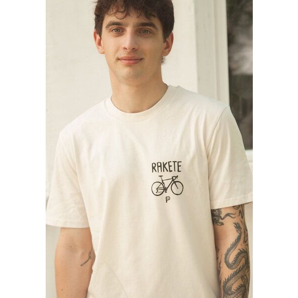 päfjes Gepard die Rakete Fahrrad Gravel - Unisex Männer Bio T-Shirt