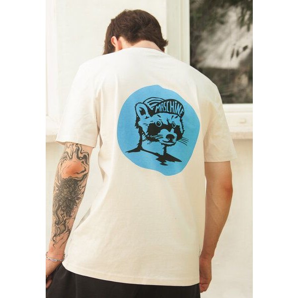 päfjes Waschbär die Maschine Fahrrad Gravel - Unisex Männer Bio T-Shirt