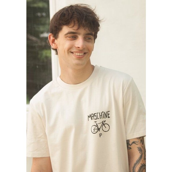 päfjes Waschbär die Maschine Fahrrad Gravel - Unisex Männer Bio T-Shirt