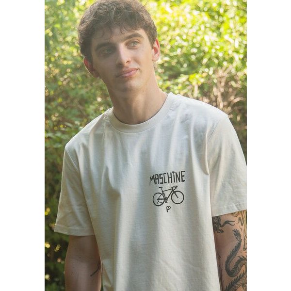 päfjes Waschbär die Maschine Fahrrad Gravel - Unisex Männer Bio T-Shirt