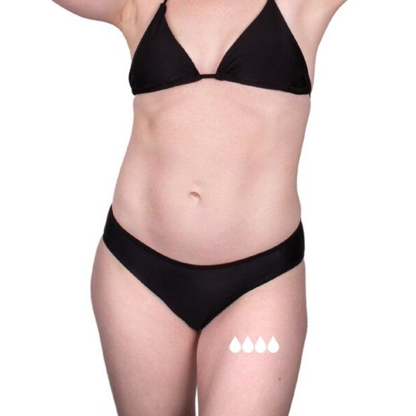 Mittelstarke Periodenunterwäsche - Biozidfrei - 60°C - TAYNIE BEACH BIKINIHOSE