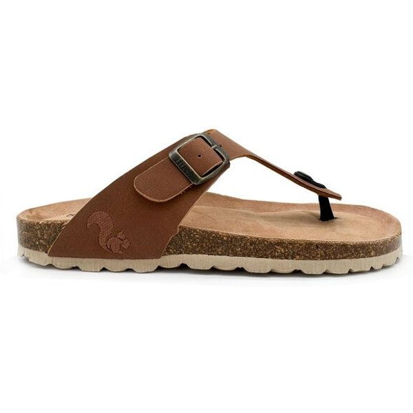 Vegane thies ® Eco Bio Thong Sandale aus rec. PET mit Kork-Tieffussbett MEN
