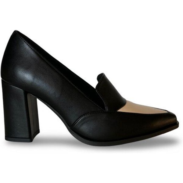 Nae Vegan Shoes NAE | Julia Vegane Absatzloafer – Eleganter Kontrast aus AppleSkin
