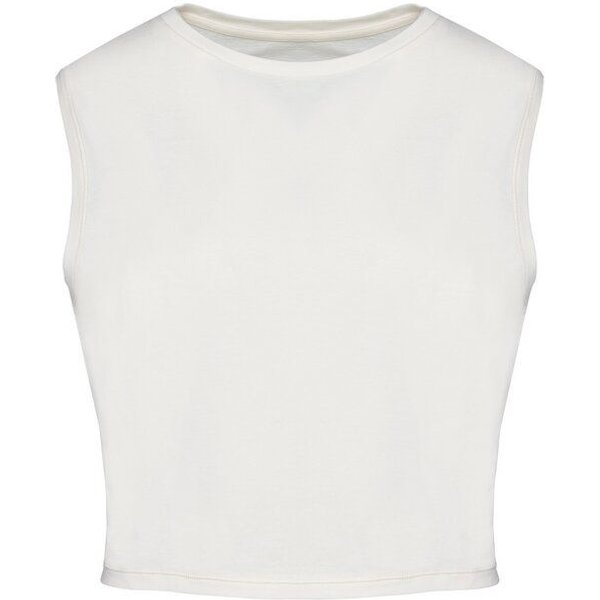 Greenspired Umweltfreundliches ärmelloses Cropped Damen-T-Shirt 165g/m²