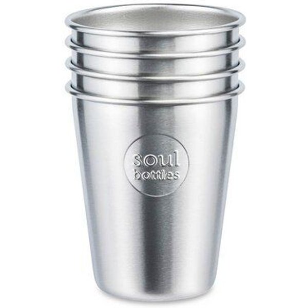 soulbottles Plastikfreier Trinkbecher aus Edelstahl • soulcups steel Utopia • 0,3 l und 0,4 l