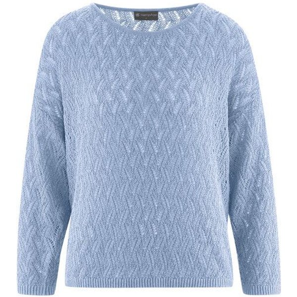 HempAge Ajoure Pullover Hanf/Biobaumwolle