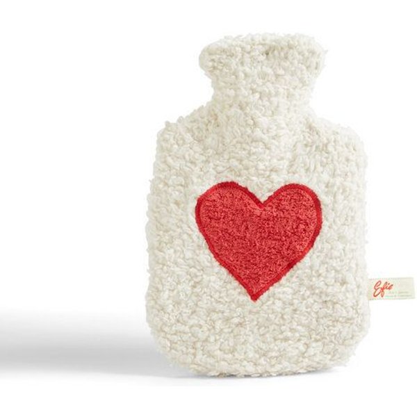Efie Wärmflasche mit Herz Applikation, kbA (organic), Made in Germany