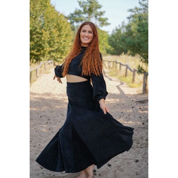 Vivien Joy Langer Cordrock mit Schwung - Marleen Rock