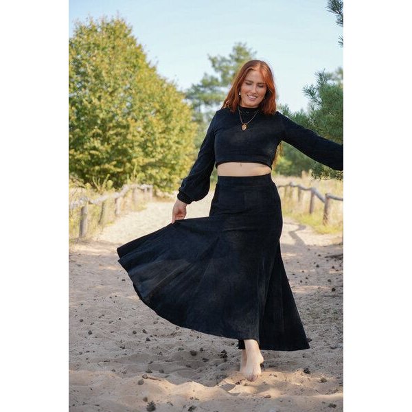 Vivien Joy Langer Cordrock mit Schwung - Marleen Rock