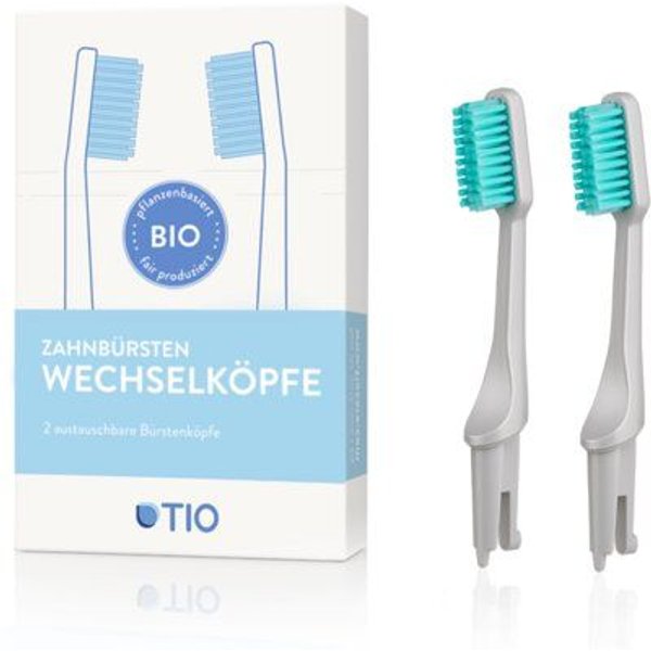 TIO Zahnbürsten Wechselköpfe - 2er Pack - Soft