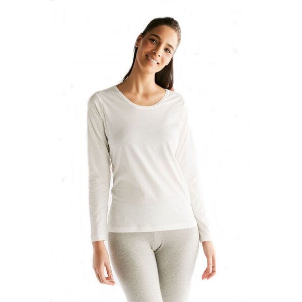 Leela Cotton Damen Langarmshirt 5 Farben Bio-Baumwolle Oberteil T-Shirt