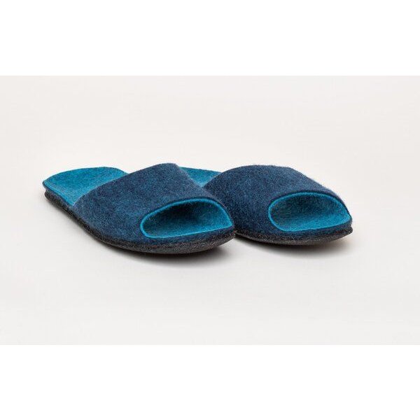 Magicfelt Filz-Sandale 722 für Damen aus 100% Merino-Wolle - Sandale mit komfortabler Filz-Latex-Sohle