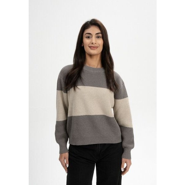 MELA Rippstrick Pullover Style ADAH STRIPES aus 100% Bio-Baumwolle