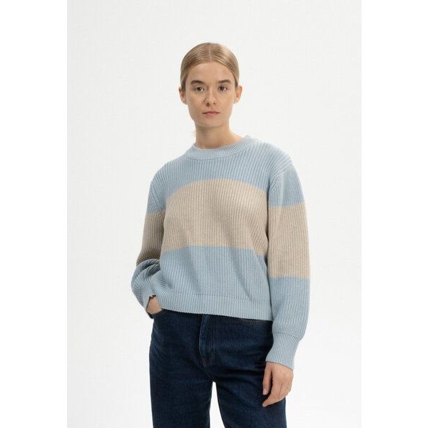 MELA Rippstrick Pullover Style ADAH STRIPES aus 100% Bio-Baumwolle