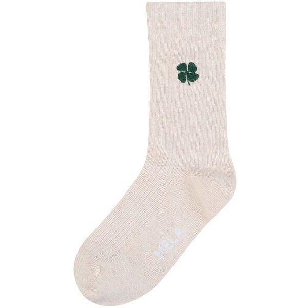 MELA Gerippte Socken Stickerei 1er Pack