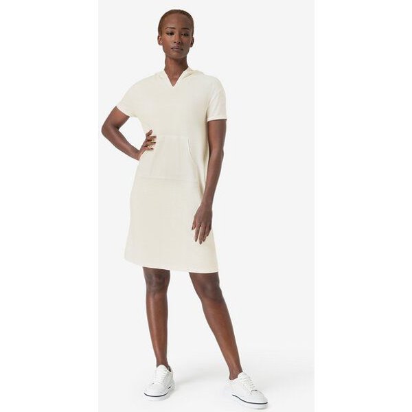 super.natural Kleid HOODED BIO DRESS kurz, nachhaltig, Merino