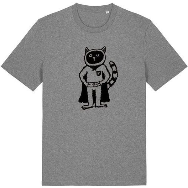 Superkater Karlo / Superheld - päfjes Fair Wear Bio Männer T-Shirt
