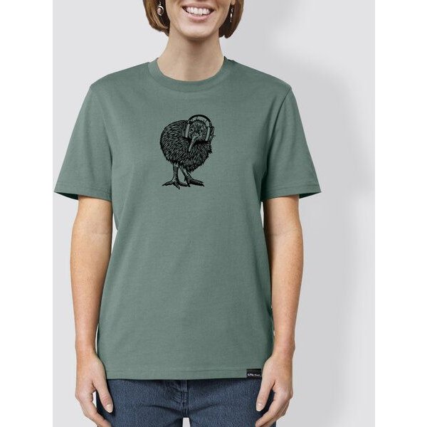 little kiwi Frau T-Shirt, "Abschalten", Aloe, Green Bay