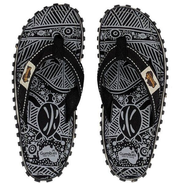 GUMBIES Black Nature - Badesandalen für Damen und Herren