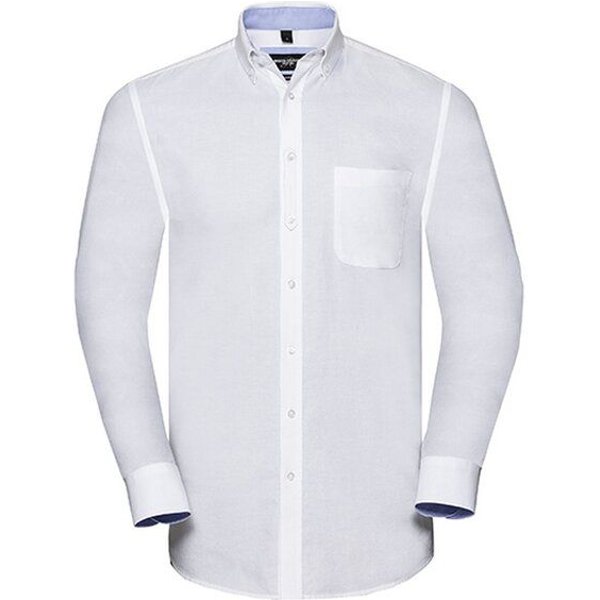 Herren Langarm Hemd Tailored washed Oxford von Russel Collection