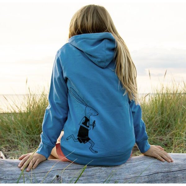 Cmig Kinder Hoodie Laufhase in blau