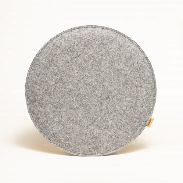 GOTTSTEIN® Filz-Sitzkissen rund aus 100% Schurwolle Stuhlkissen Ø 35 & 40 cm - Bodenkissen in 2 Farben Made in Tirol