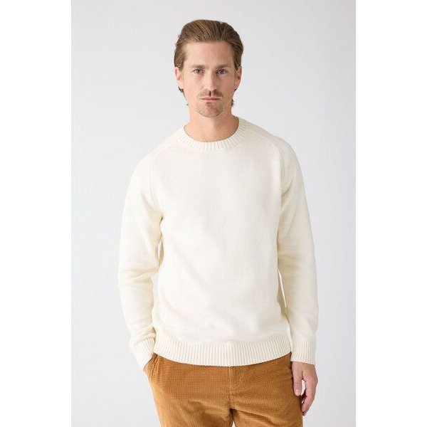 KnowledgeCotton Apparel Strickpullover CREW NECK aus Bio-Baumwolle