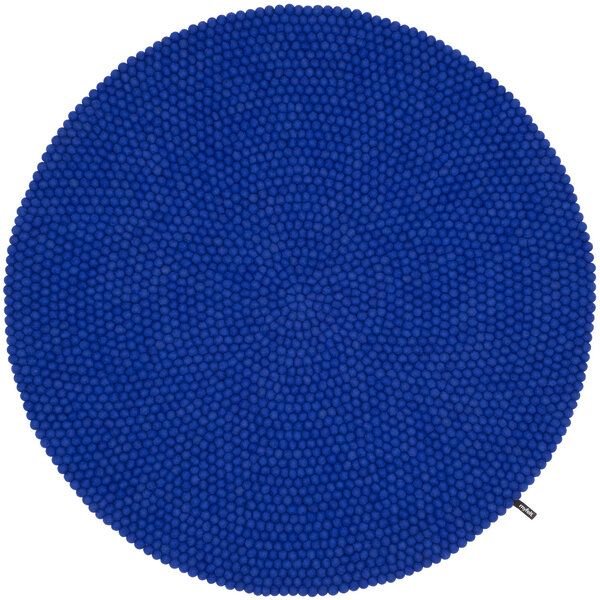 myfelt Filzkugelteppich rund, 100% Schurwolle