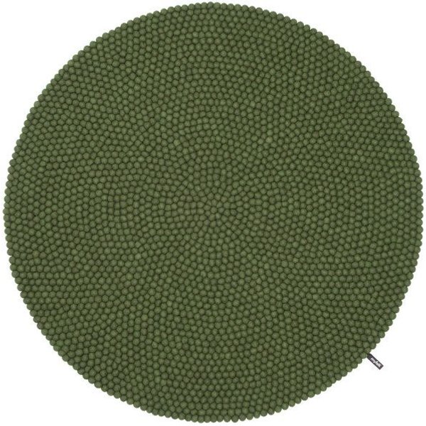 myfelt Filzkugelteppich rund, 100% Schurwolle