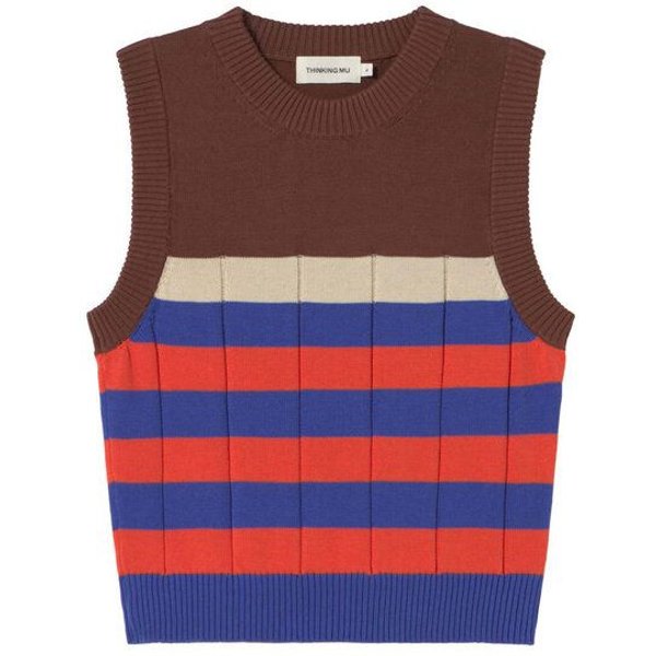 thinking mu Damen Weste - Sherry Knitted Vest - aus Baumwolle