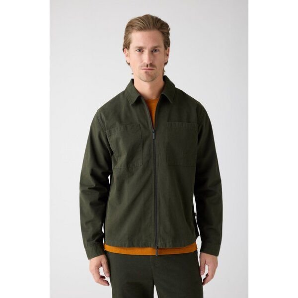 KnowledgeCotton Apparel Twill-Overshirt Hemdjacke aus Bio-Baumwolle GOTS/Vegan