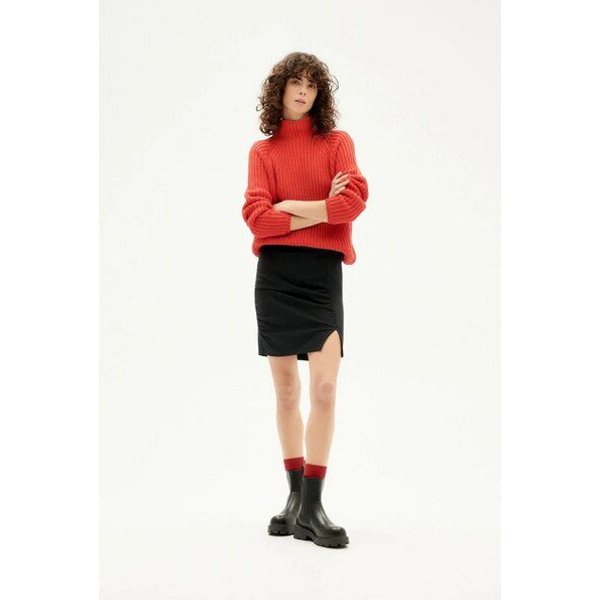 thinking mu Black Lara Skirt