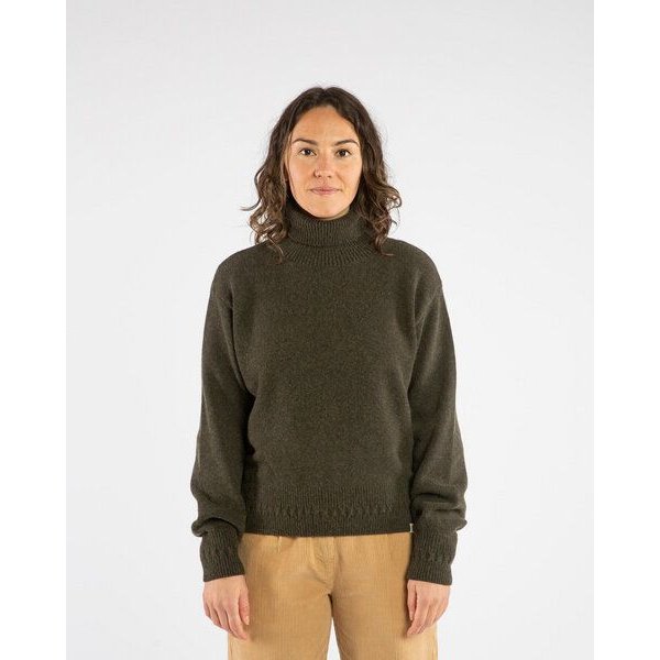 Matona Rollkragenpullover für Frauen mit Baumwolle und Lammwolle / Turtleneck Pullover