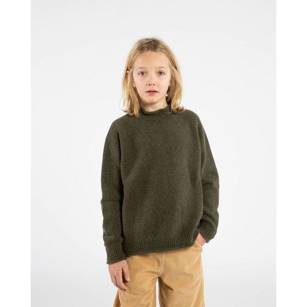 Matona Strickpullover mit kleinem Kragen für Kinder / Raglan High Neck Sweater